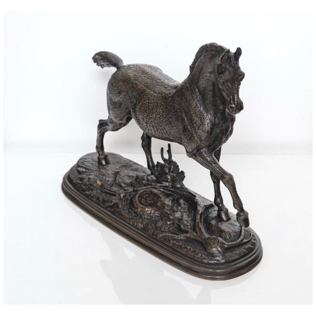 Sculpture – Free Horse, Paul – Édouard Delabrierre (1829-1912) – Bronze 5