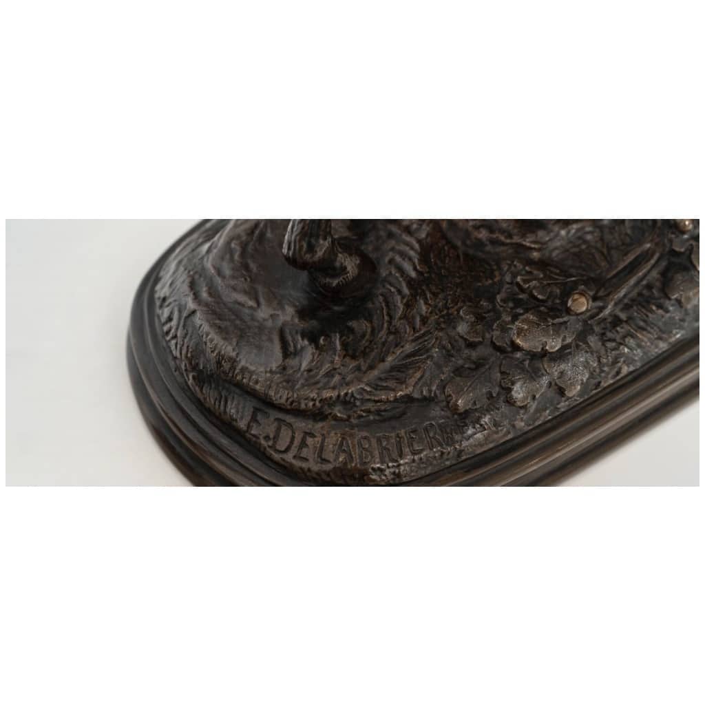 Sculpture – Cheval Libre , Paul – Édouard Delabrierre (1829-1912) – Bronze 9