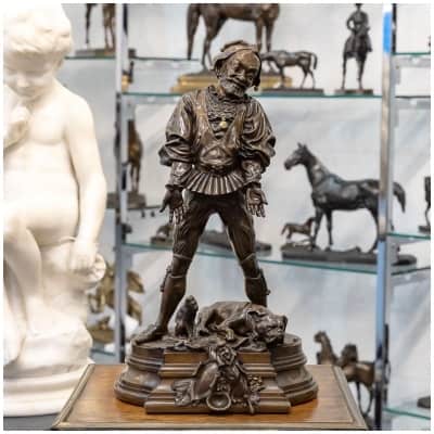Sculpture – “Sont Ils Gentis”, Alfred Barye (1839-1882) – Bronze