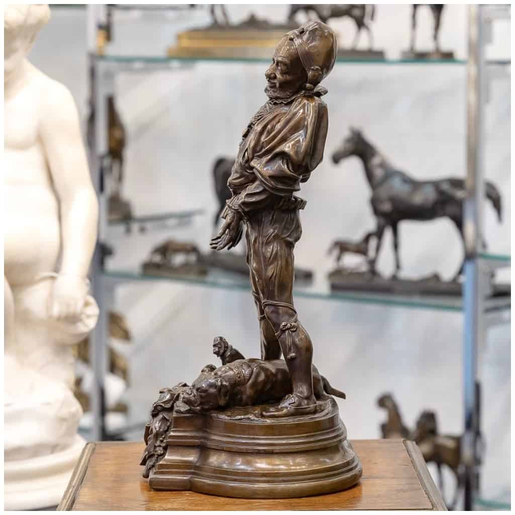 Sculpture – “Sont Ils Gentis”, Alfred Barye (1839-1895) – Bronze 8
