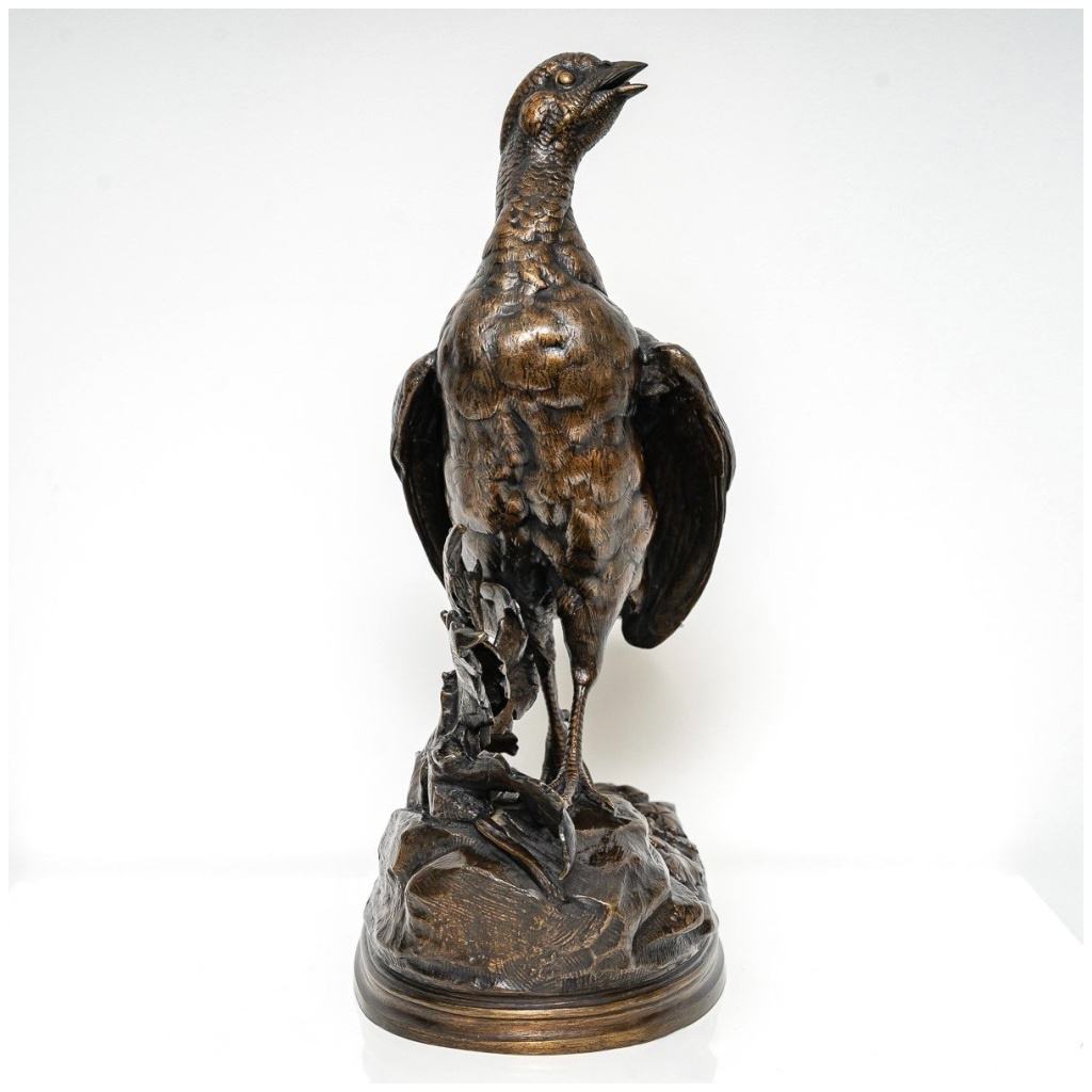 Sculpture – Perdrix , Jules Moigniez (1835 – 1894) – Bronze 6