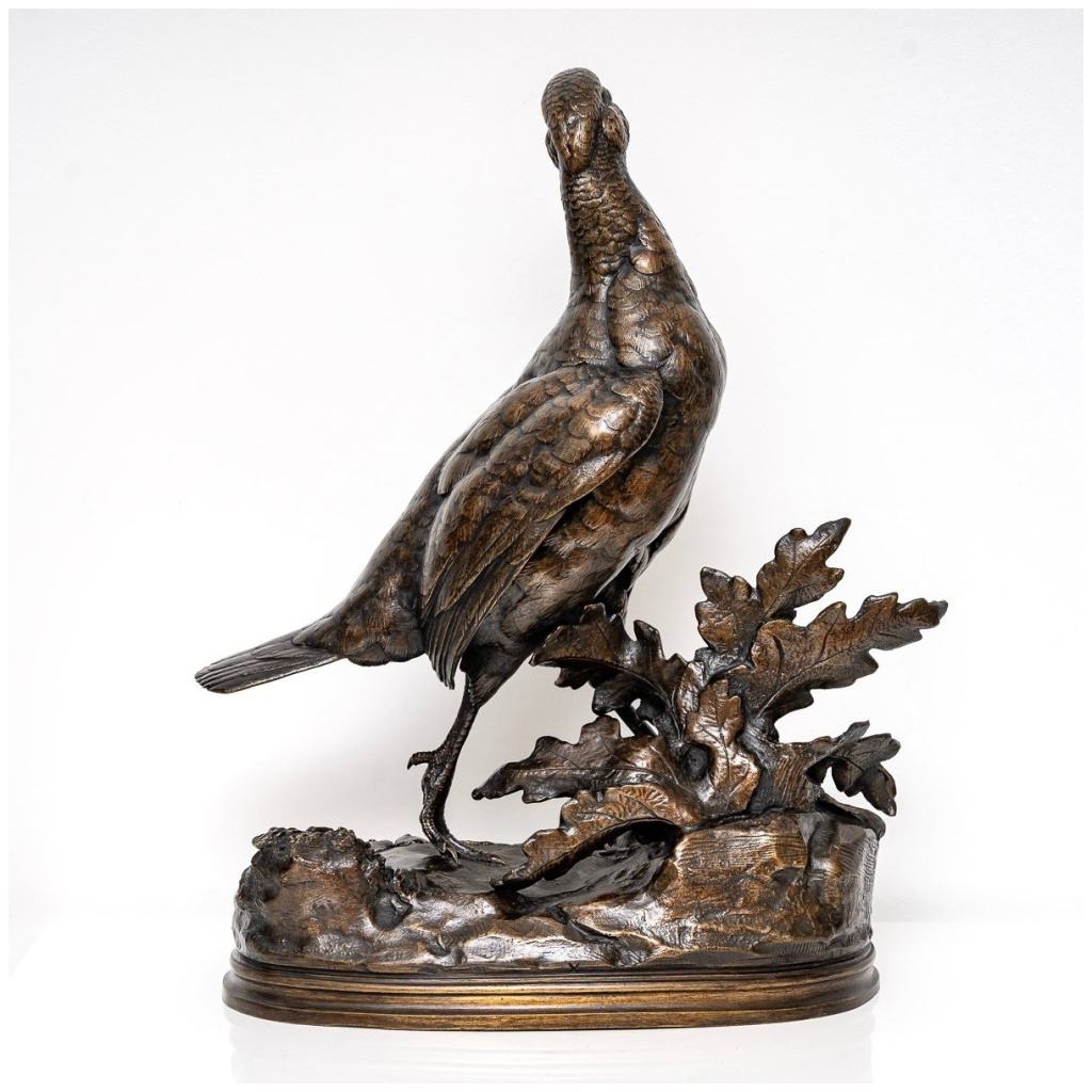 Sculpture – Perdrix , Jules Moigniez (1835 – 1894) – Bronze 7