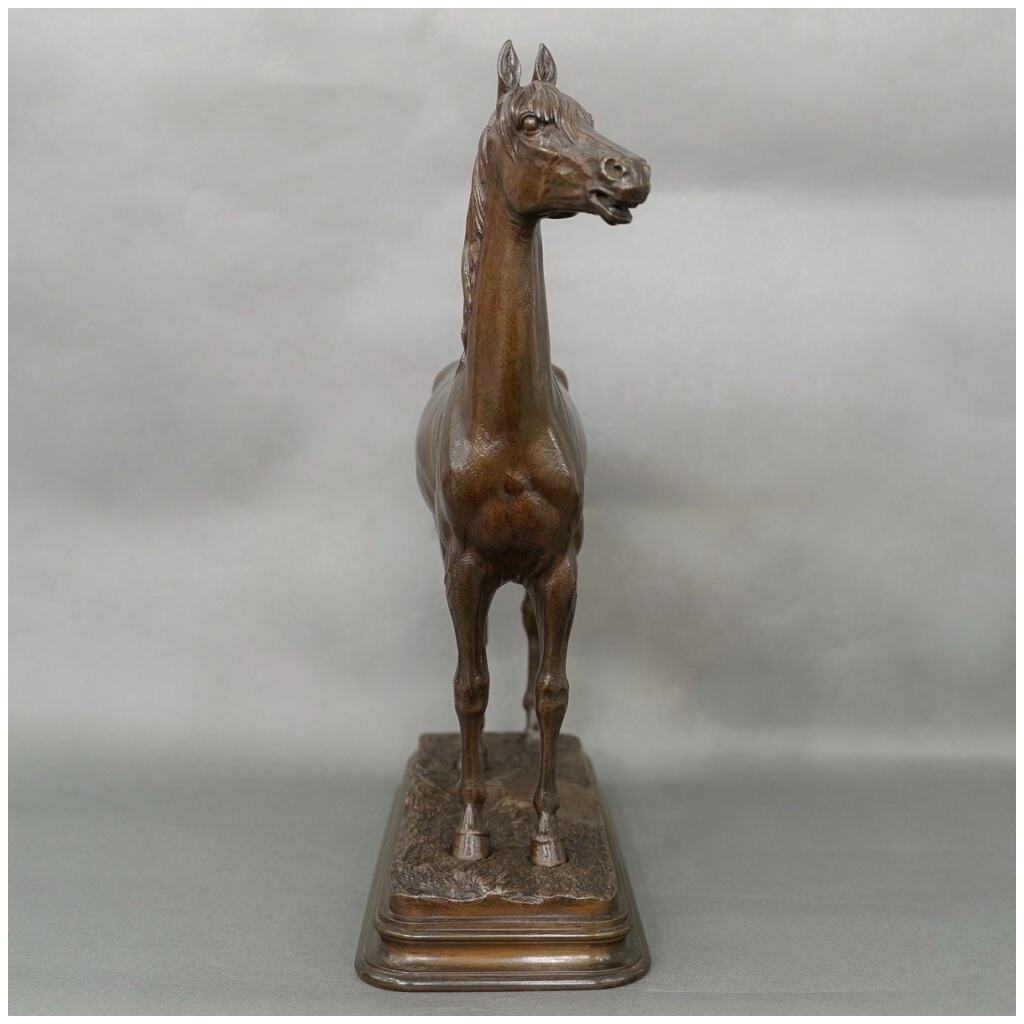 Sculpture – Cheval Pur-Sang « KAOLIN » , Alfred Dubucand (1828 – 1894) – Bronze 4