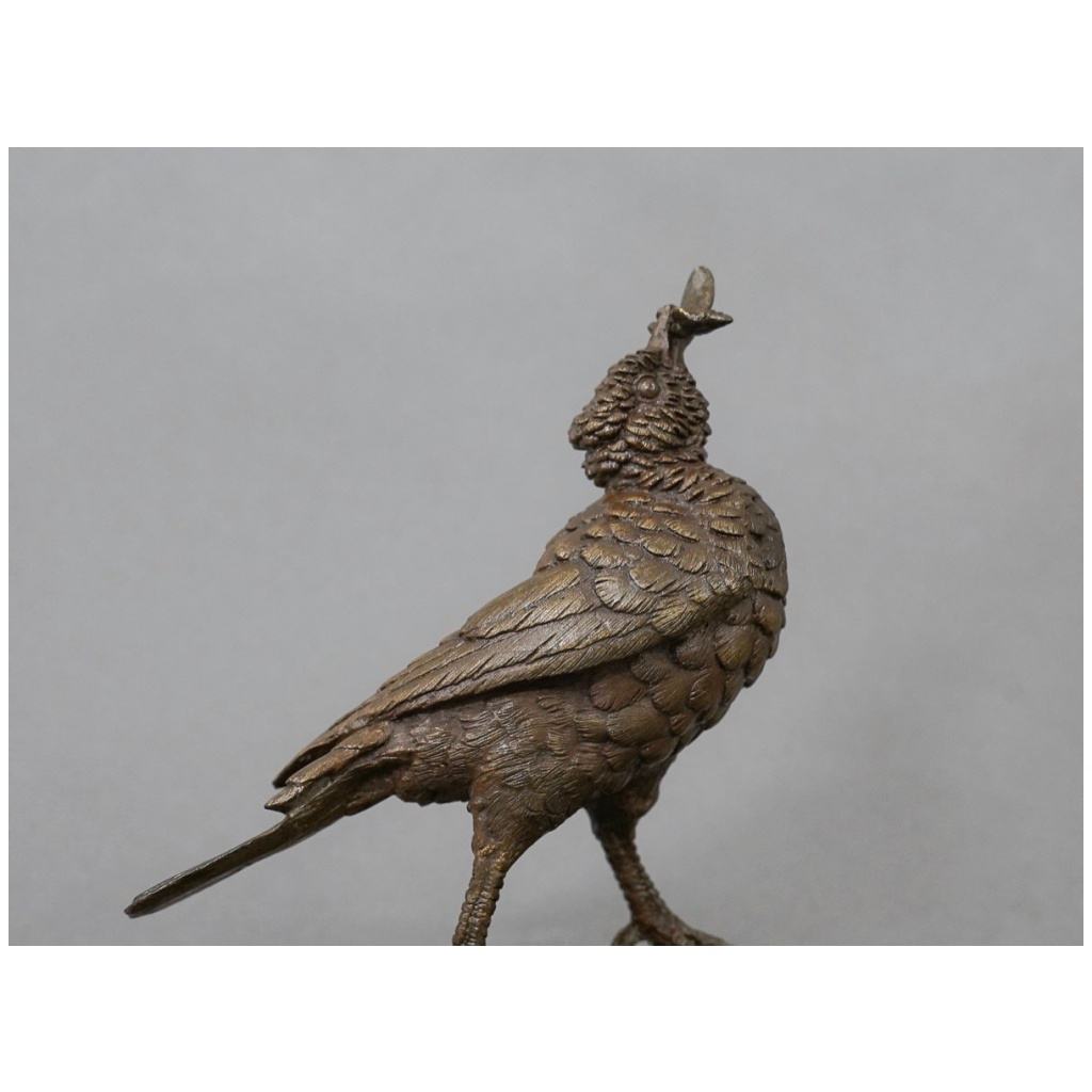 Sculpture – L’ Oiseau À L’ Abeille , Jules Moigniez (1835-1894) – Bronze 8