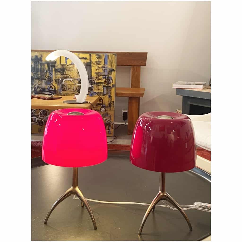 Lamp Pair of red lamps Rodolfo Dordoni 4