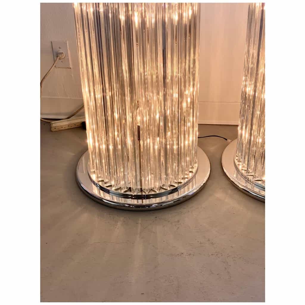 Two Murano glass light columns 6