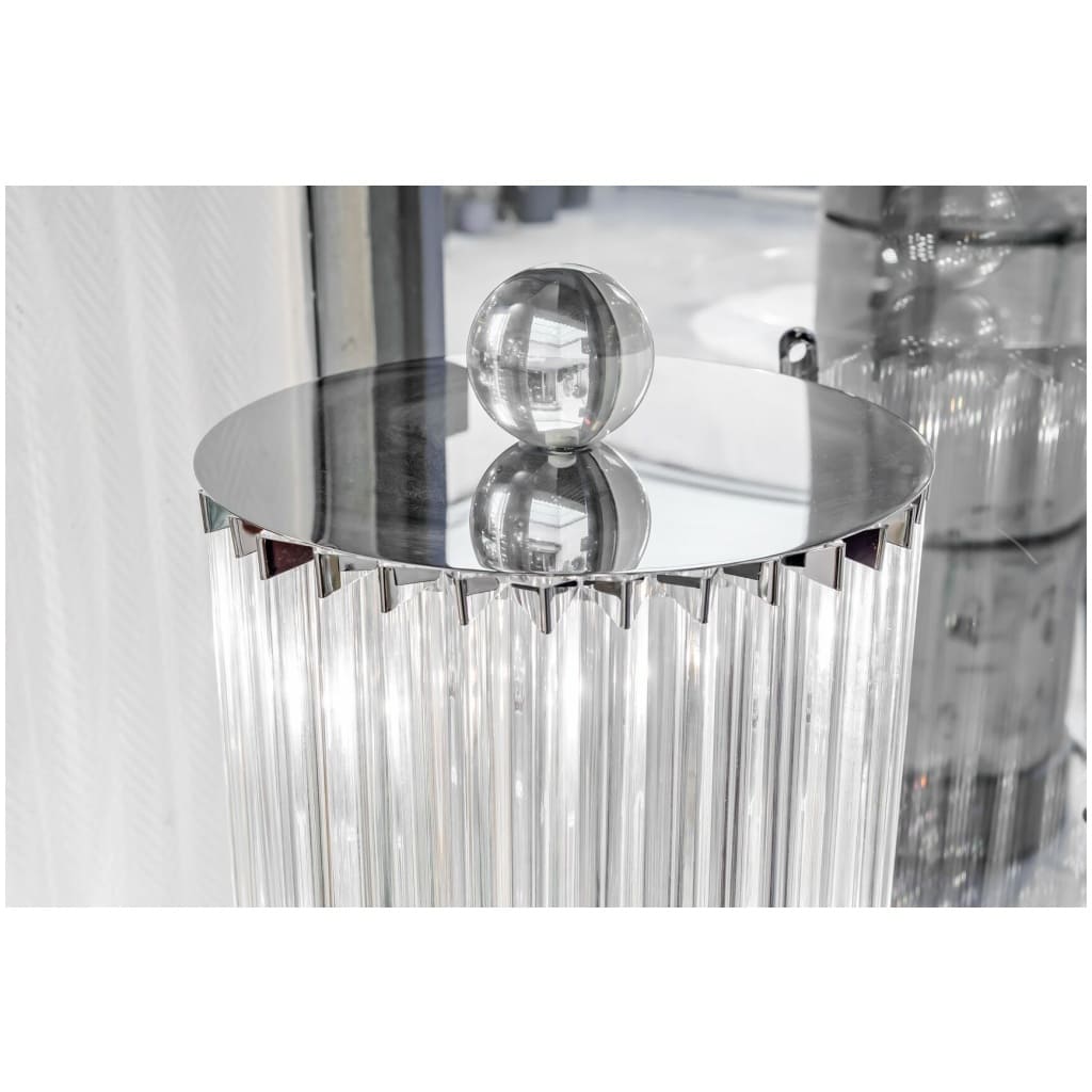 Deux Colonnes lumieuses en verre de Murano 5
