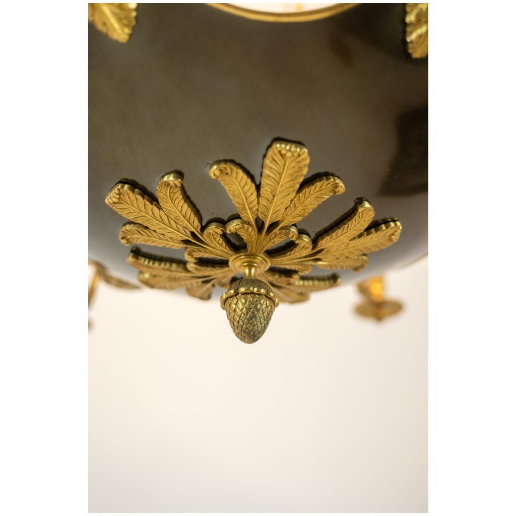 Baguès House. Empire style chandelier in gilded bronze. 1950s. 6