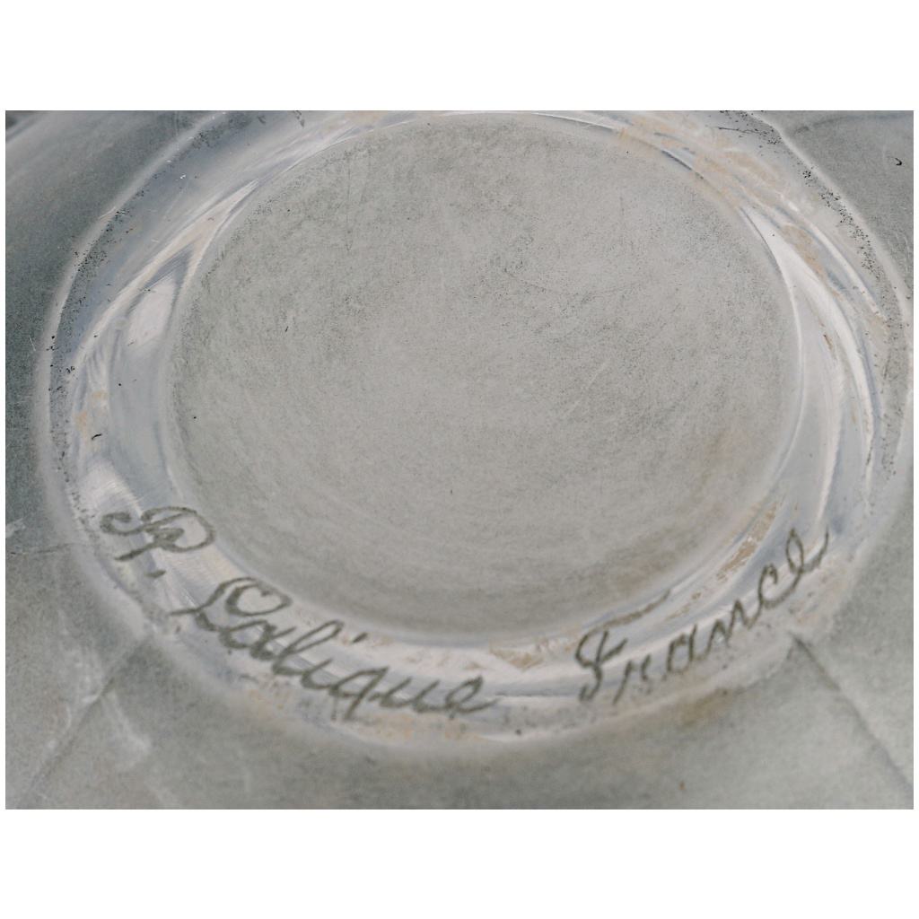 1927 René Lalique – Oléron Vase White Glass Patinated Blue 11