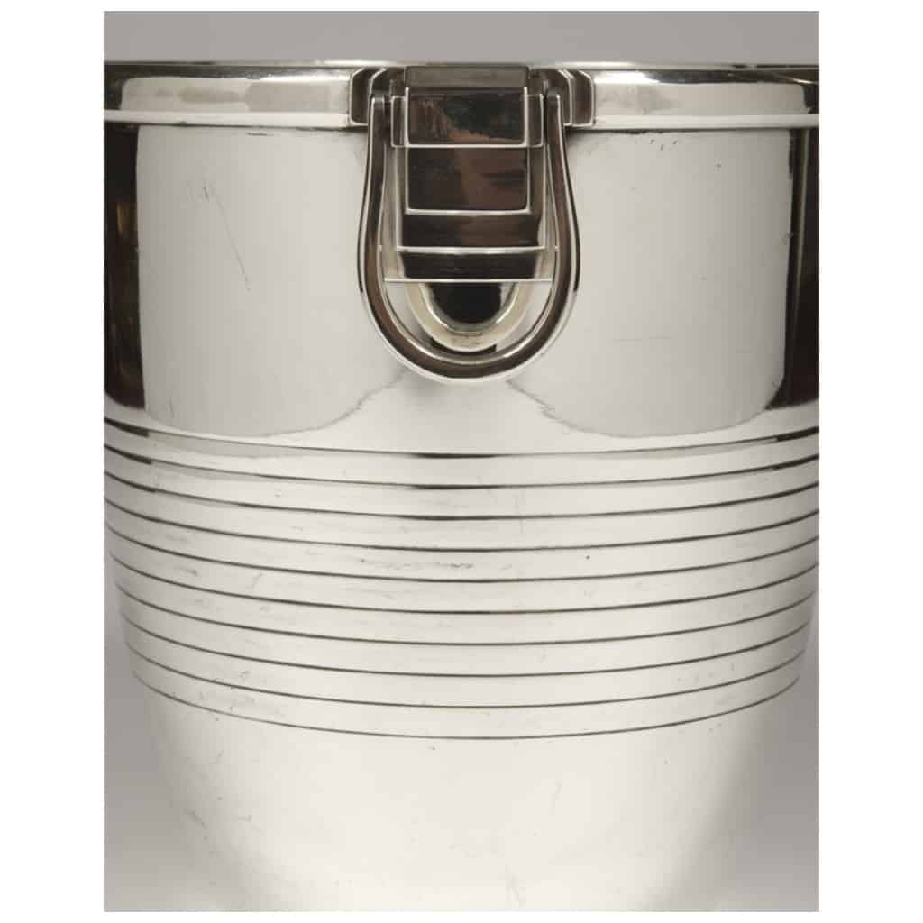 GOLDSMITH CAMPENHOUT – STERLING SILVER COOLER, ART DECO 6