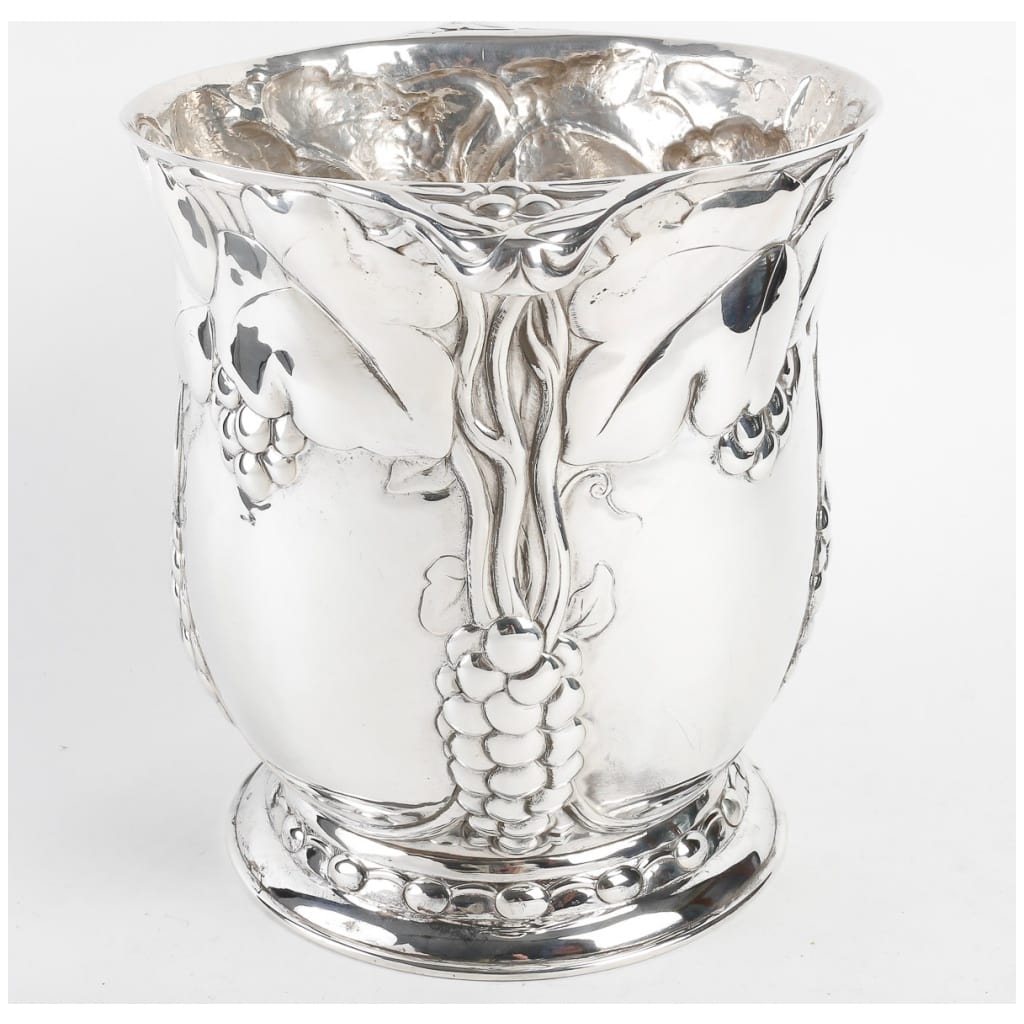 JEAN SERRIERE – PAIR OF SILVER COOLERS CIRCA 1900 13