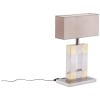 Geometric lamp in silver and gold metal. 1970s. 11