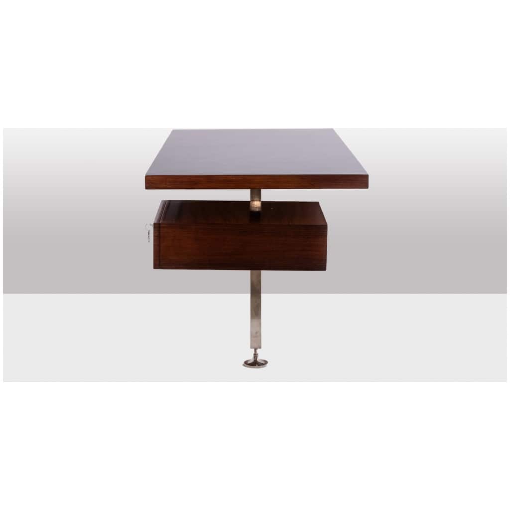 Rosewood applique desk. 1970s. 5
