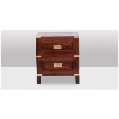 Mahogany marine chest of drawers. 1950s. 3