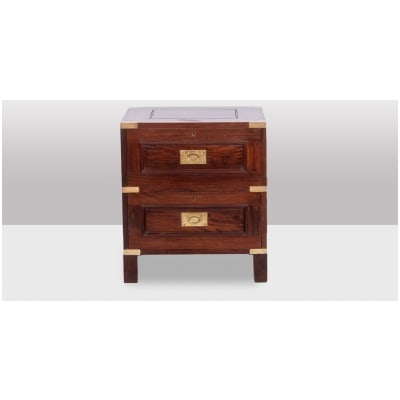 Commode de marine en acajou. Début XXe siècle.