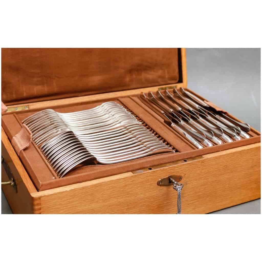 LAGRIFFOUL & LAVAL STERLING SILVER MENAGERE 152 PIECES 7