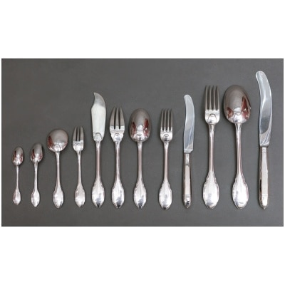 LAGRIFFOUL & LAVAL STERLING SILVER MENAGERE 152 PIECES 3