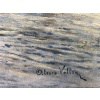 VOLLON Alexis Tableau Debut 20è Paris Remorqueur Sur La Seine Huile Signee Certificat 20