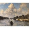 VOLLON Alexis Tableau Debut 20è Paris Remorqueur Sur La Seine Huile Signee Certificat 16