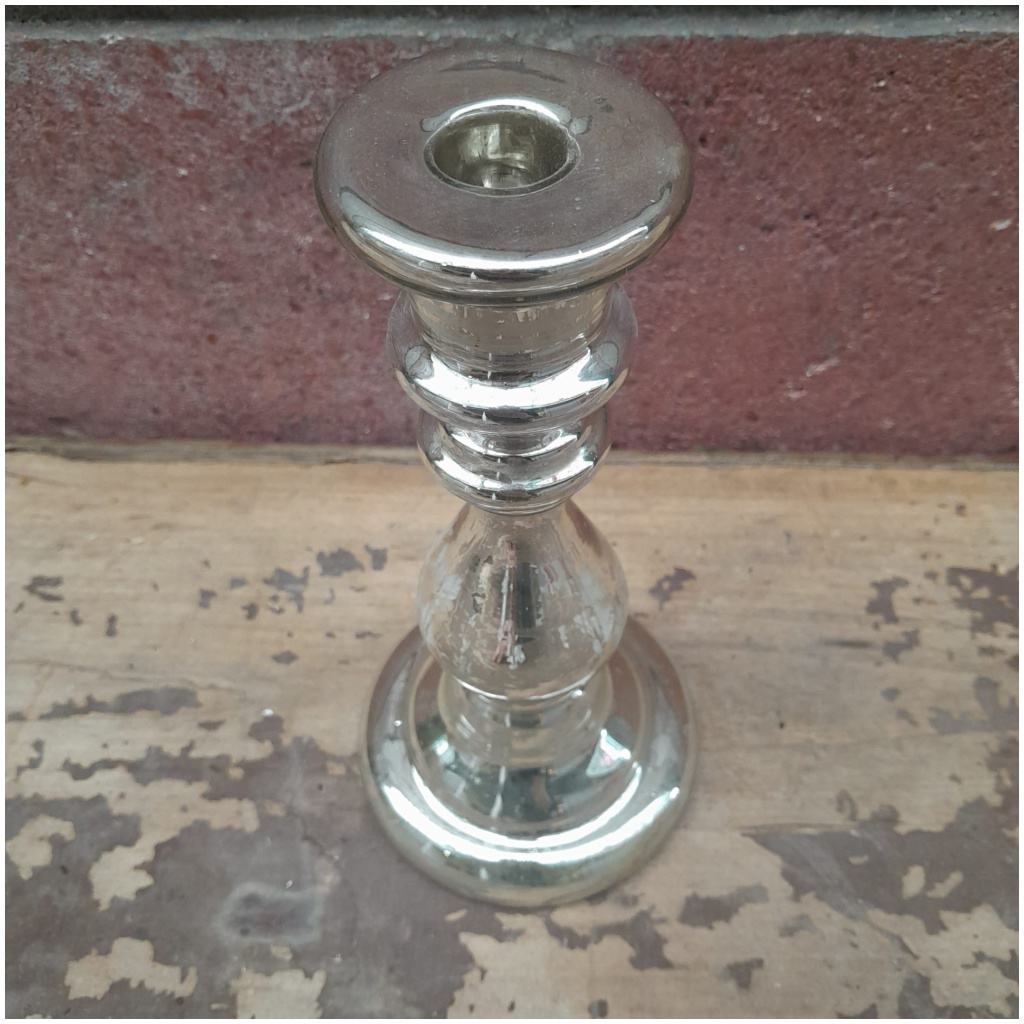 Églomisé glass candle holder, Napoleon III, XIXTH 6