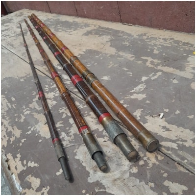 Bamboo salmon fishing rod, fine XIXnd