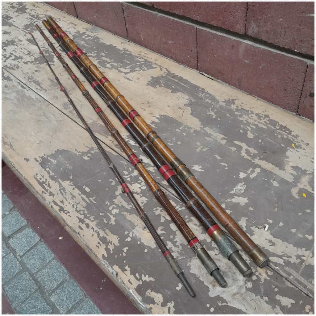Bamboo salmon fishing rod, fine XIXth 5