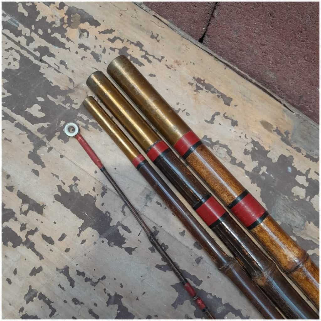 Bamboo salmon fishing rod, fine XIXth 7