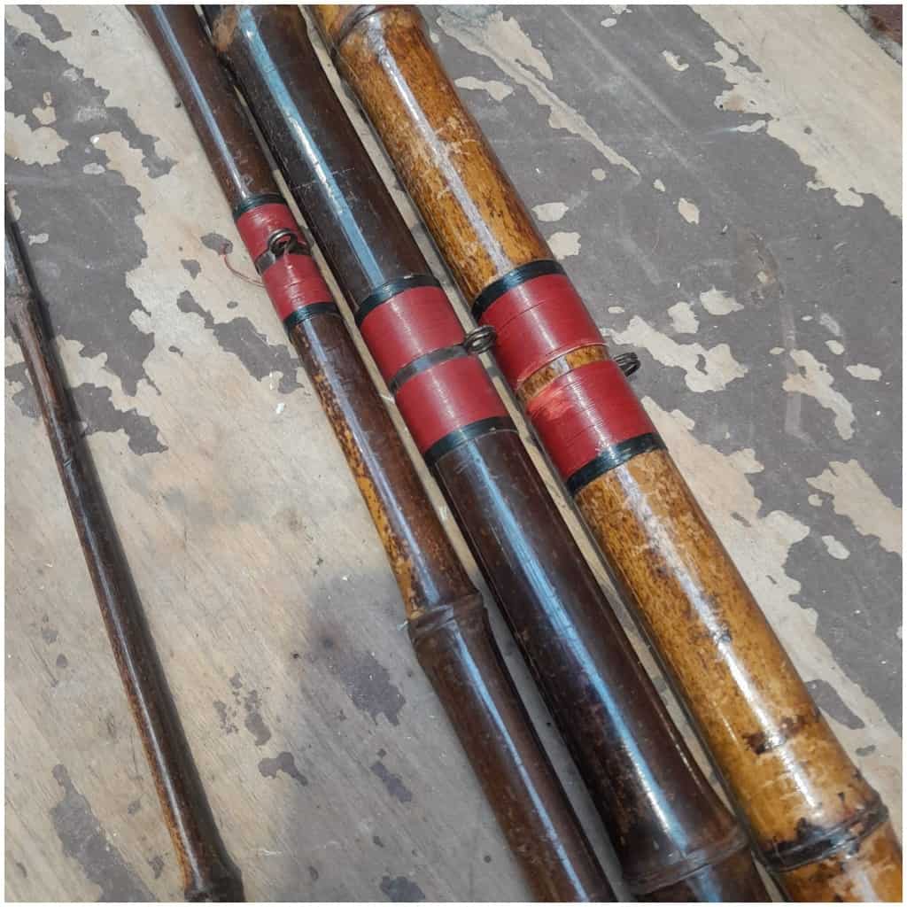 Bamboo salmon fishing rod, fine XIXth 9