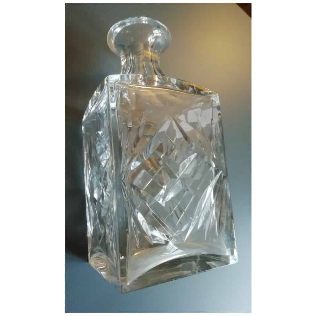 A CRYSTAL WHISKEY CARAFE SIGNED SAINT LOUIS 4