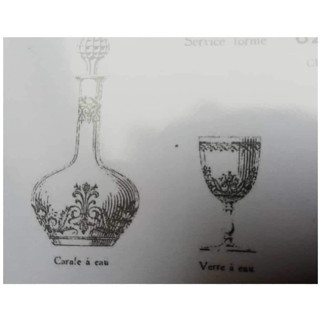 UN VERRE A EAU CRISTAL BACCARAT MODELE CAHORS 4