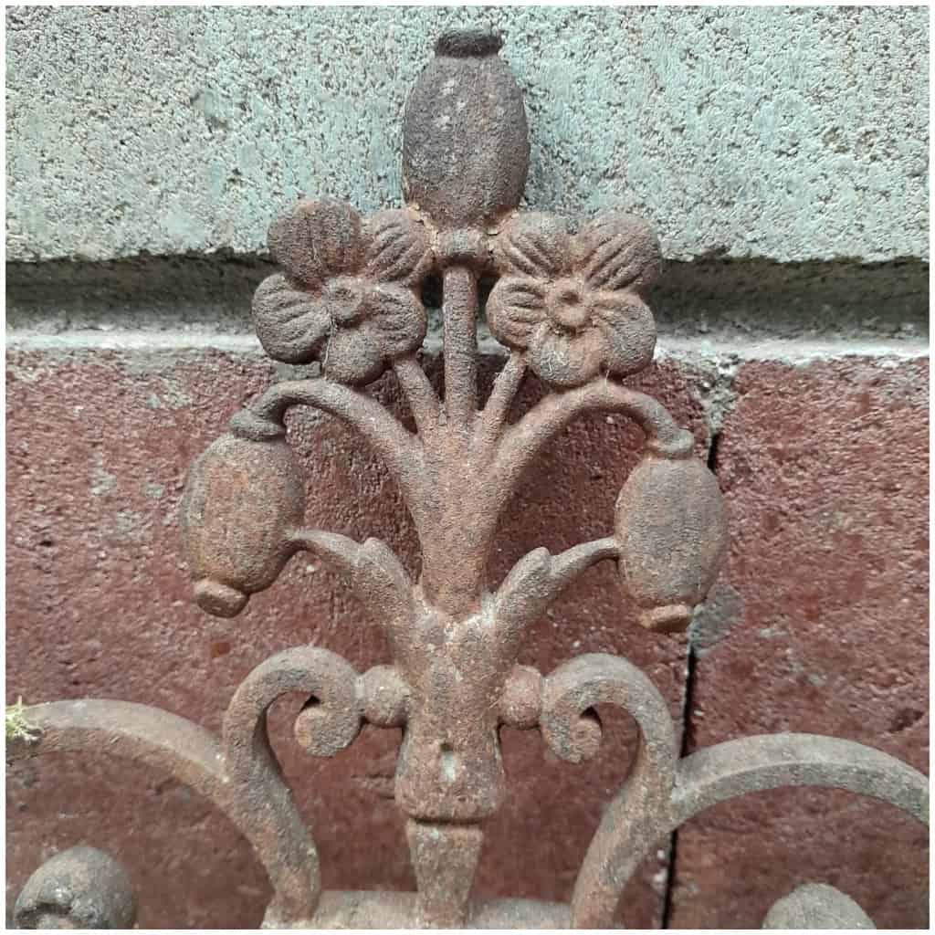 Morceau de grille de cimetière, XIXÈME, fonte de fer 5