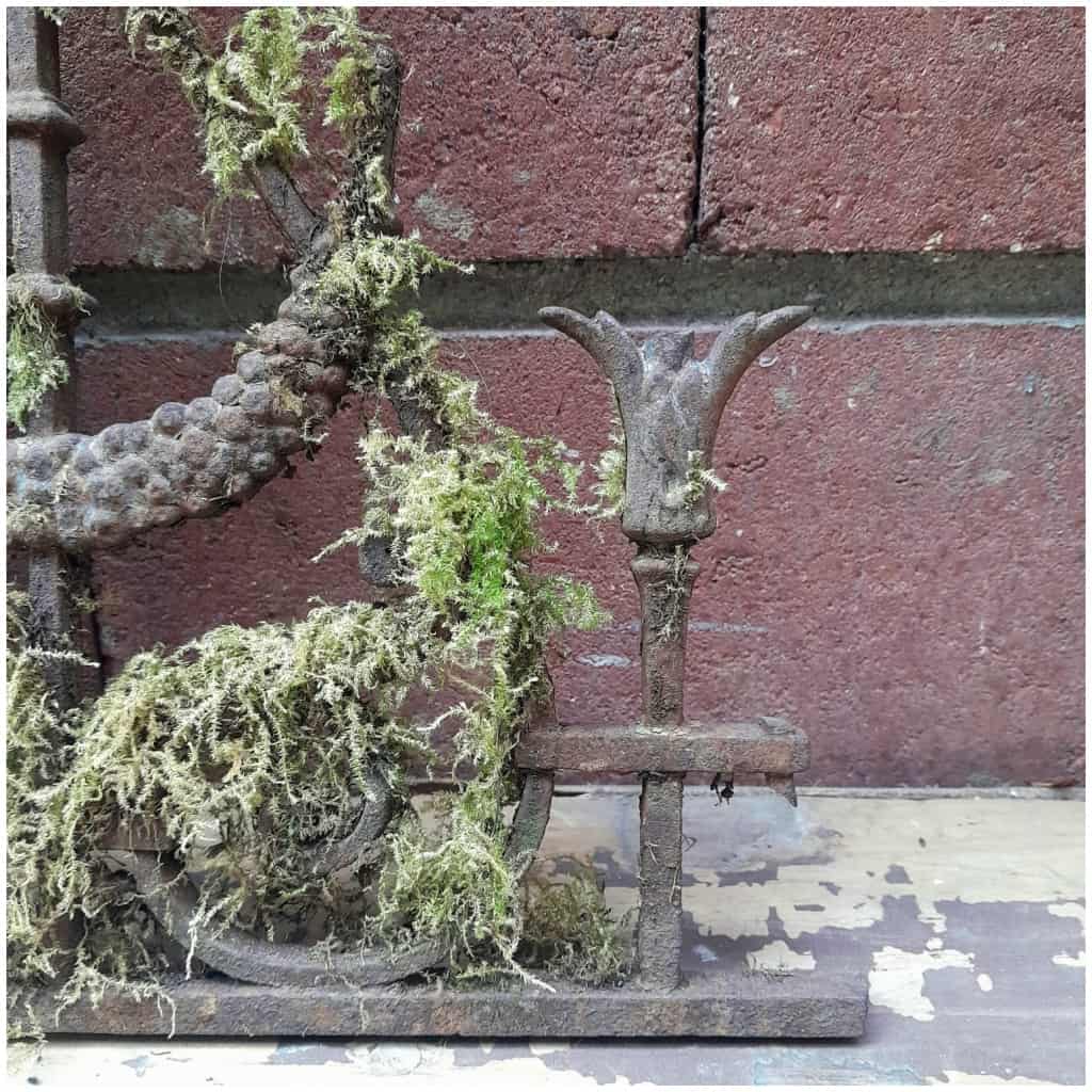 Morceau de grille de cimetière, XIXÈME, fonte de fer 8