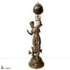 Pendule mystérieuse régule « Printemps » avec mouvement 8 jours, signée Constant, hauteur totale 80 cm, Fin XIXe 5