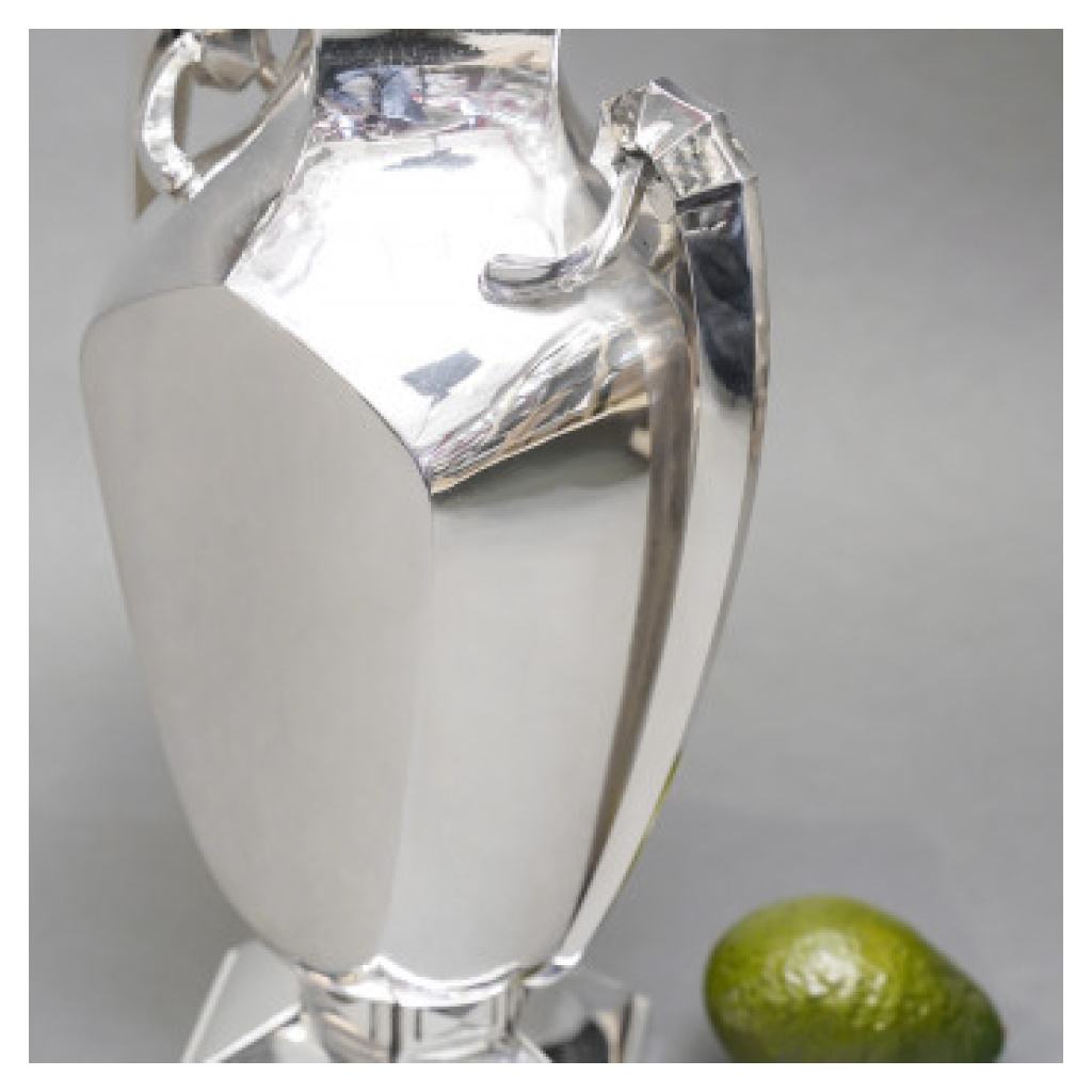 ORFÈVRE BOULENGER – VASE EN ARGENT MASSIF ART DECO CIRCA 1925/1930 4