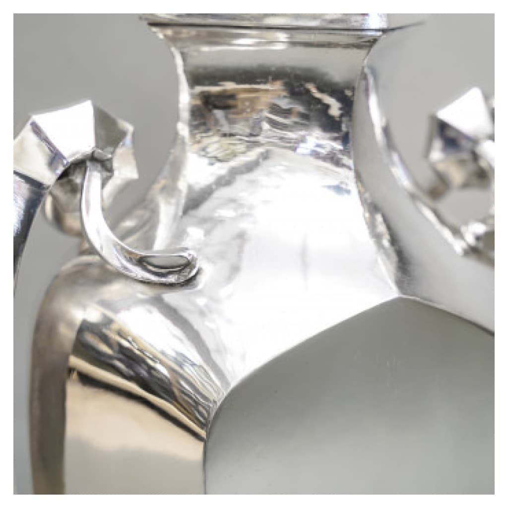 ORFÈVRE BOULENGER – VASE EN ARGENT MASSIF ART DECO CIRCA 1925/1930 21