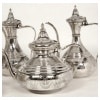 ORFÈVRE DUPONCHEL – SERVICE THÉ CAFÉ EN ARGENT MASSIF STYLE OTTOMAN XIXE 20