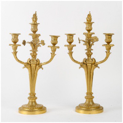 Paire de candélabres de d’époque Napoléon III (1851 – 1870).