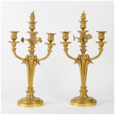 Paire de candélabres de d’époque Napoléon III (1851 – 1870).