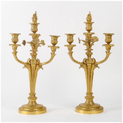 Pair of candelabra from the Napoleon III period (1851 – 1870). 3