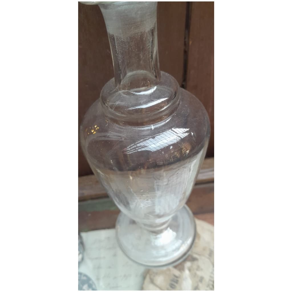 Blown glass liquor carafe, XVIIIth 9