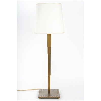 Art Deco style gilded bronze lamp