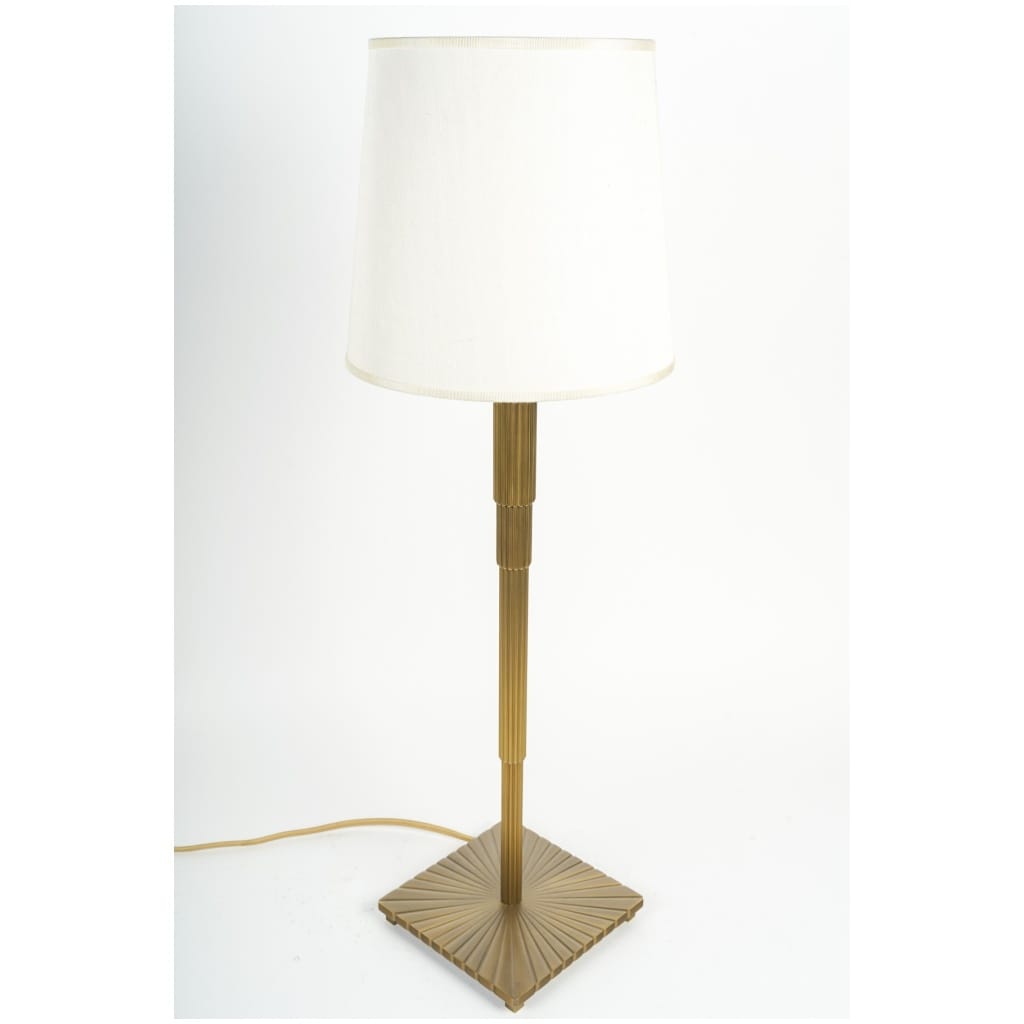 Art Deco style gilded bronze lamp 6