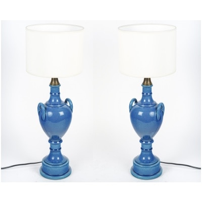 Paire de lampes par Pol Chambost