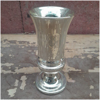 Églomisé blown glass vase, Napoleon III, XIXTH 3