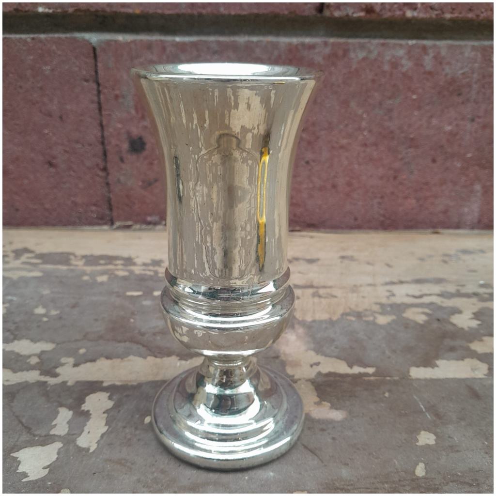Églomisé blown glass vase, Napoleon III, XIXTH 4
