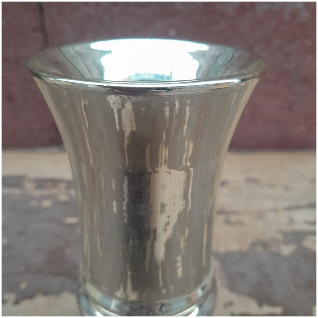 Vase en verre soufflé églomisé, Napoléon III, XIXÈME 8