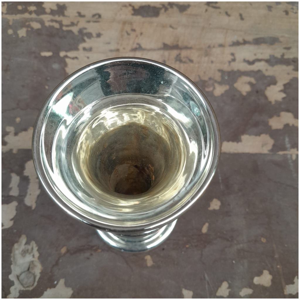 Églomisé blown glass vase, Napoleon III, XIXTH 5