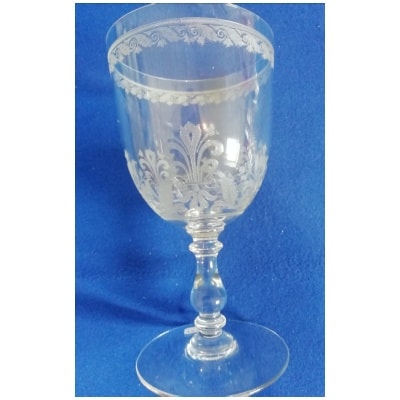 A BACCARAT CRYSTAL WATER GLASS, CAHORS MODEL