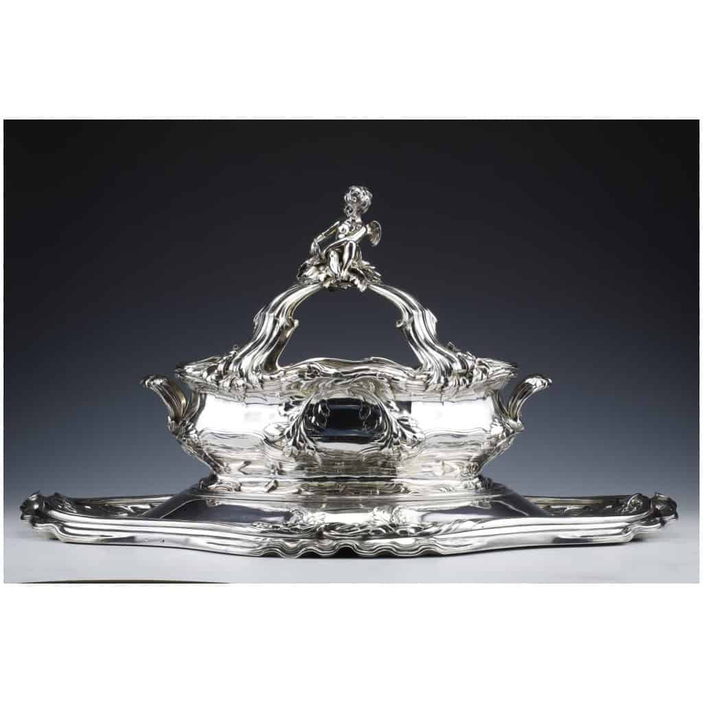 RISLER & CARRE – IMPORTANT STERLING SILVER CENTERPIECE XIXTH CENTURY 3