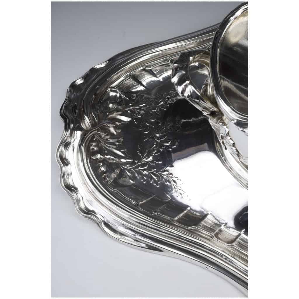 RISLER & CARRE – IMPORTANT STERLING SILVER CENTERPIECE XIXTH CENTURY 9